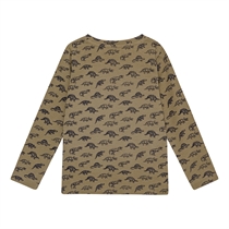 BIRKHOLM Bluse Brun Dinosaur